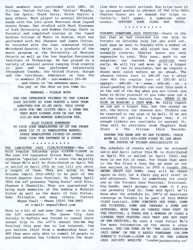 May/June, 2006 LJS Newsletter Page Two