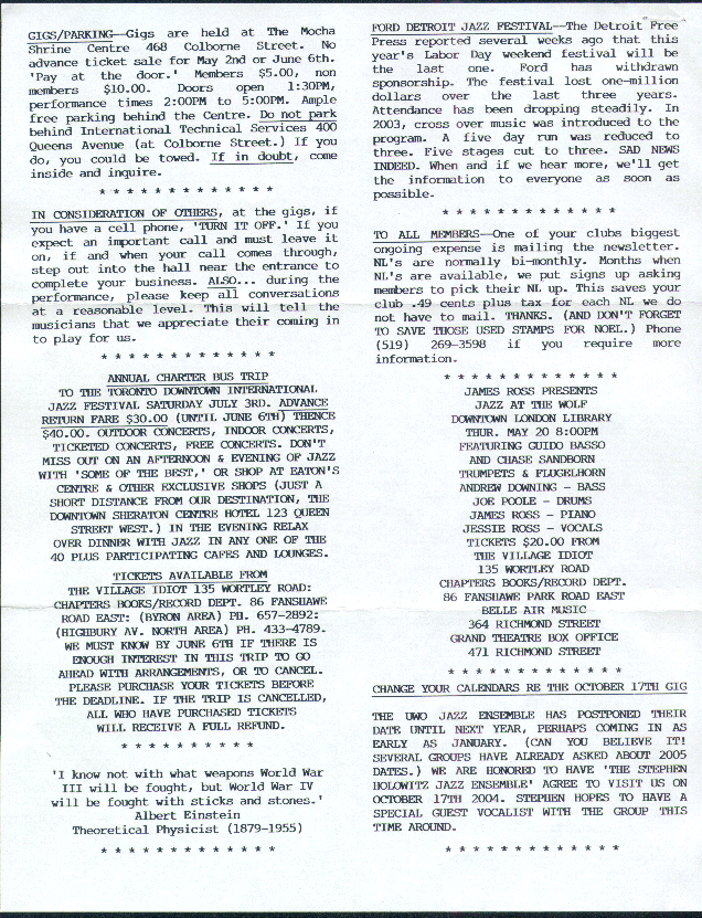 LJS Newsletter Page Two